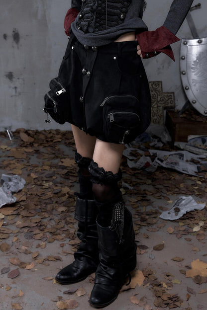 Court Street Leather Skirt