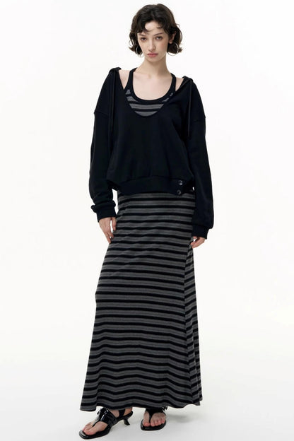 Tencel Striped Camisole Slim Dress