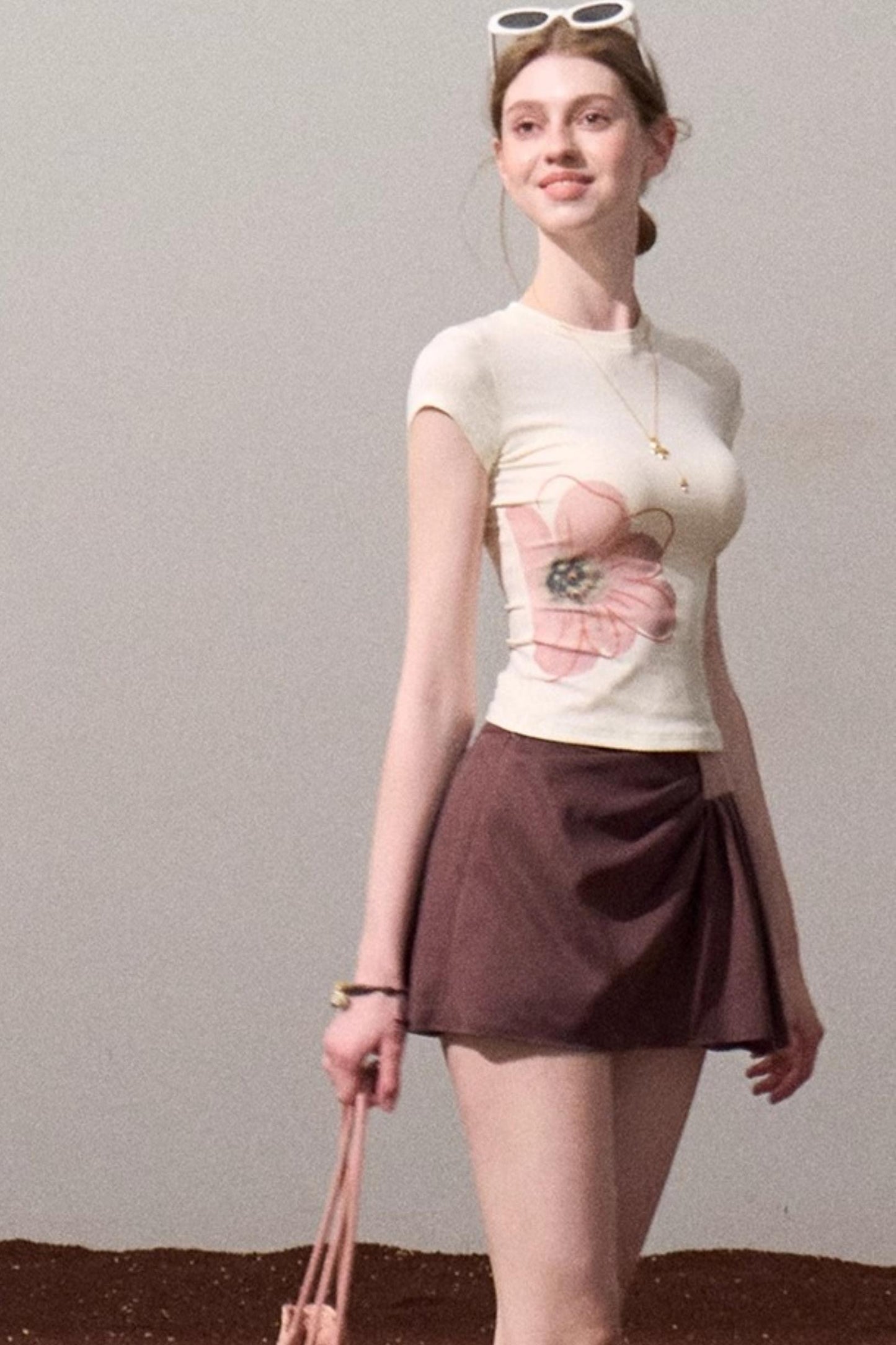 Begonia Bloom Slim Fit T-Shirt