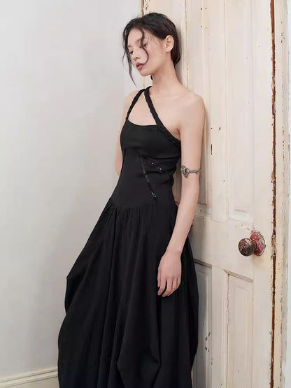 Retro Stereoscopic Pod Sleeveless Dress