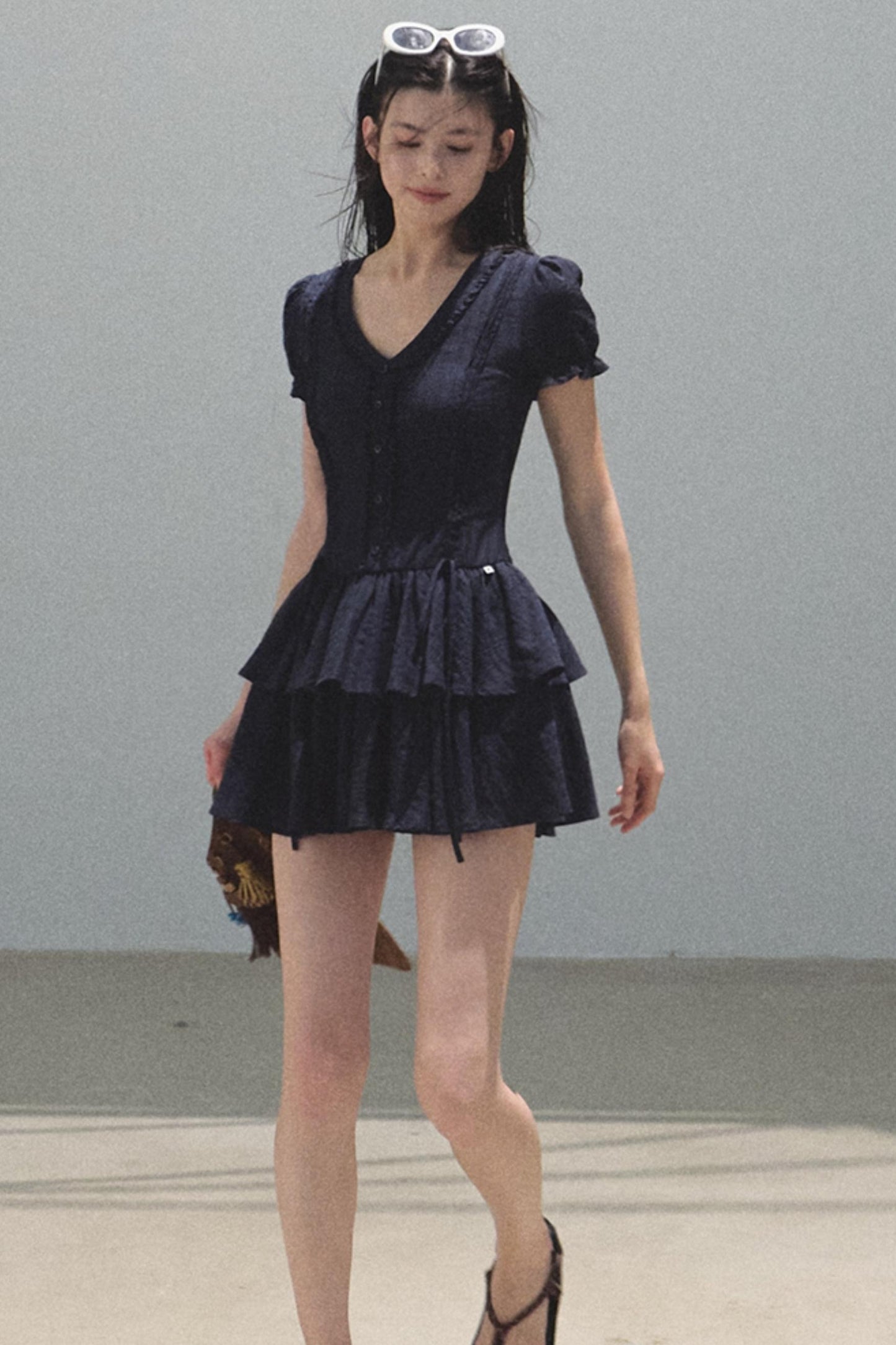 Blue Hour V-neck Dress