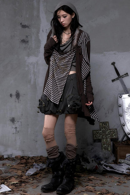 Court Street Leather Skirt