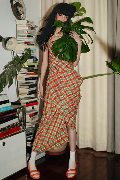 Floral Asymmetrical Crop Dress