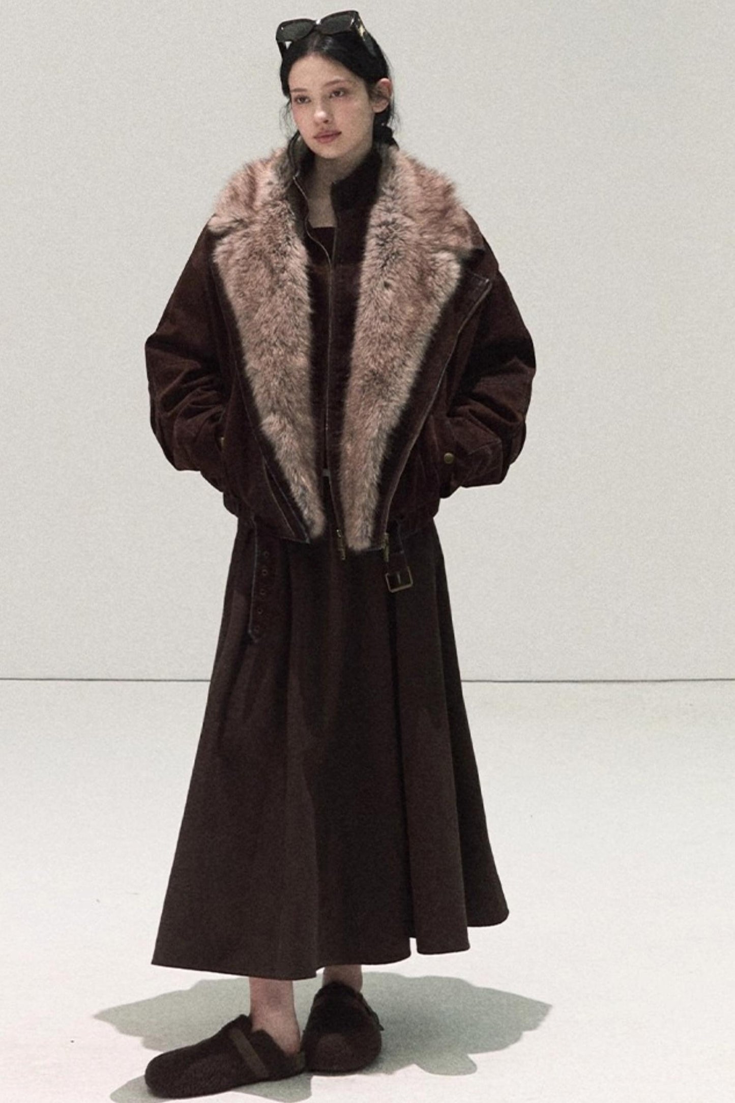 Wool Off-Shoulder Knit Top