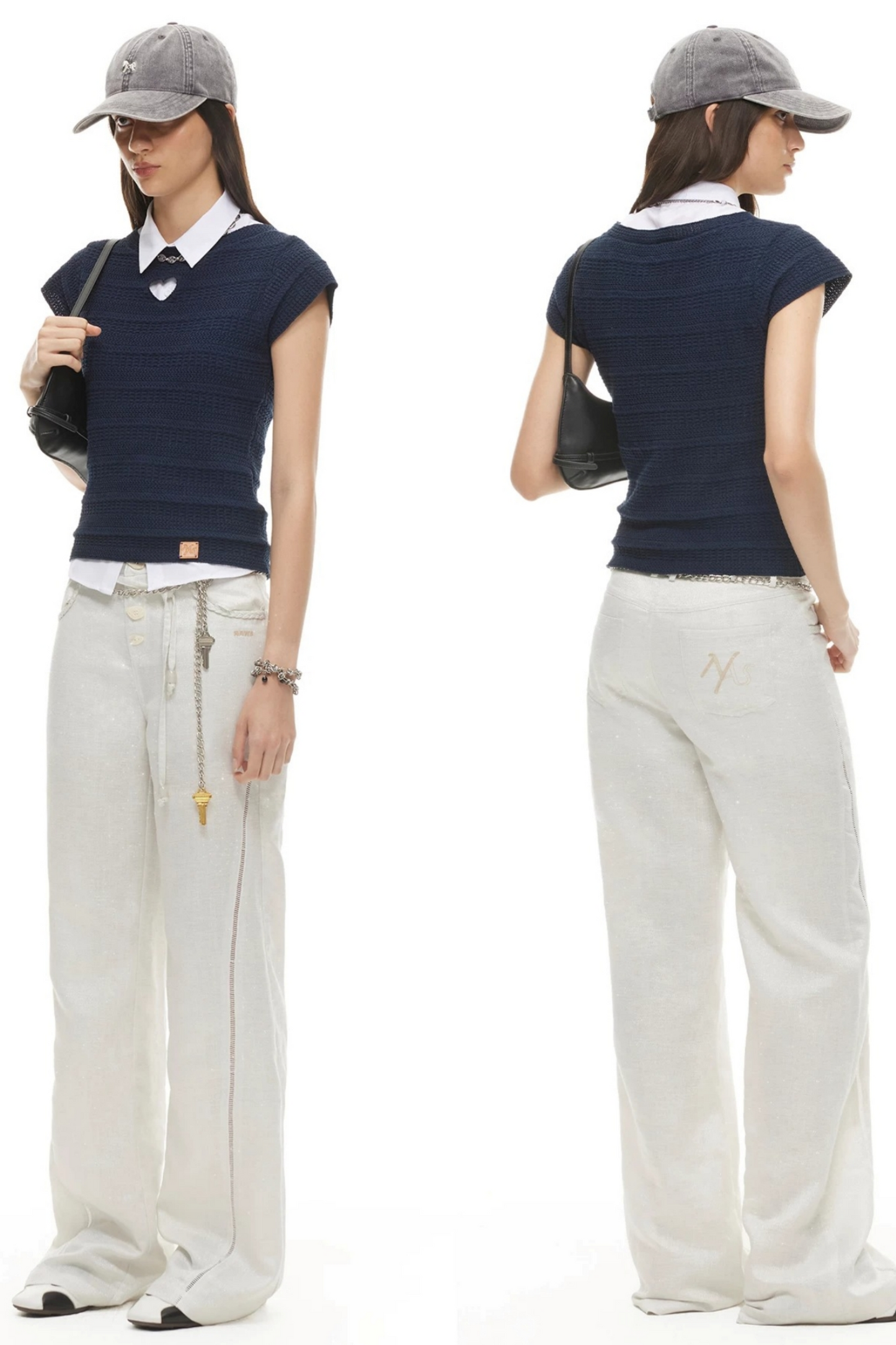 Heartbeat Linen Flutter Sleeve Top