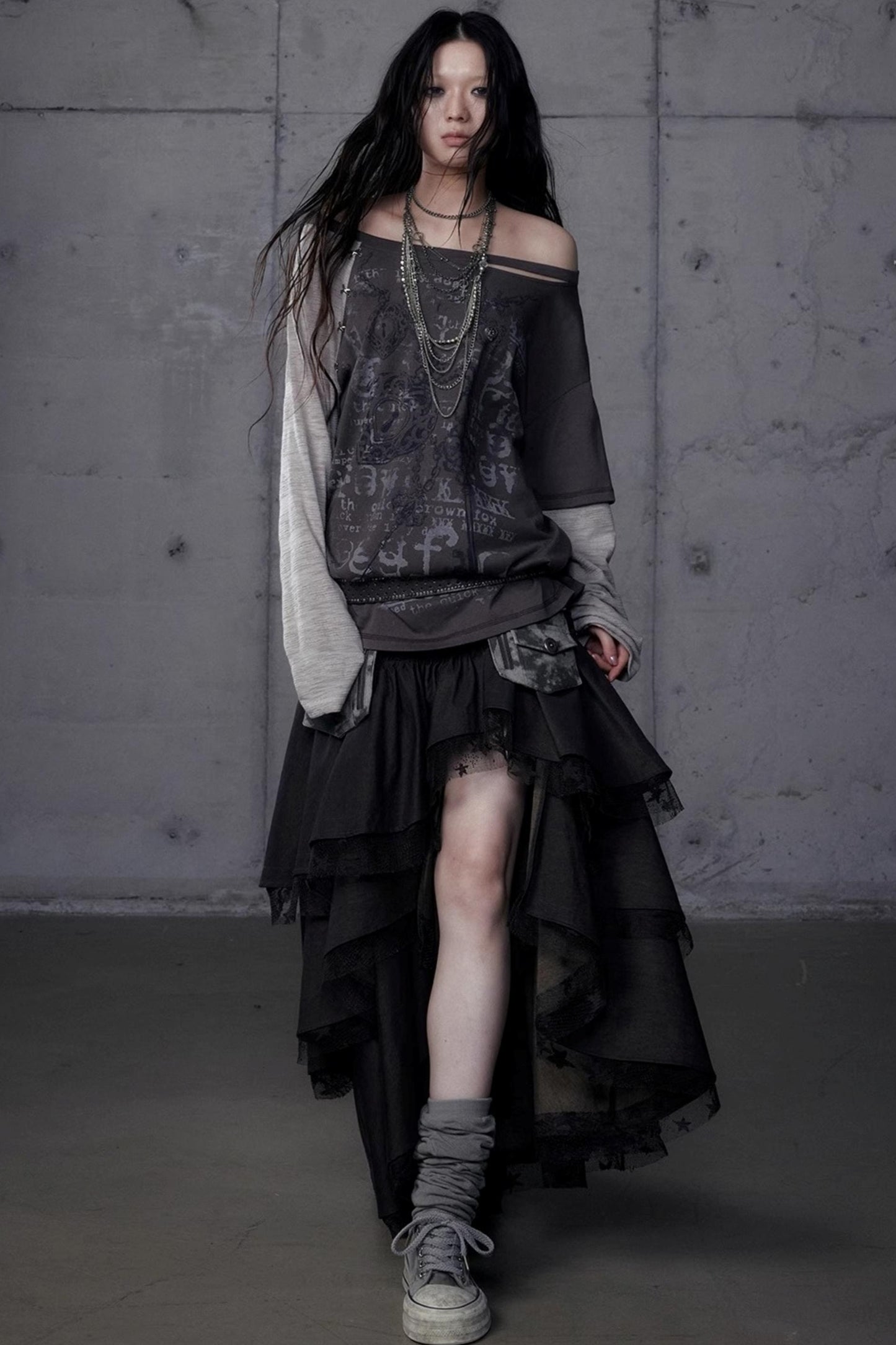 Wasteland Punk One-Shoulder T-Shirt