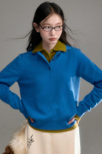 Niche Wool Polo Sweater