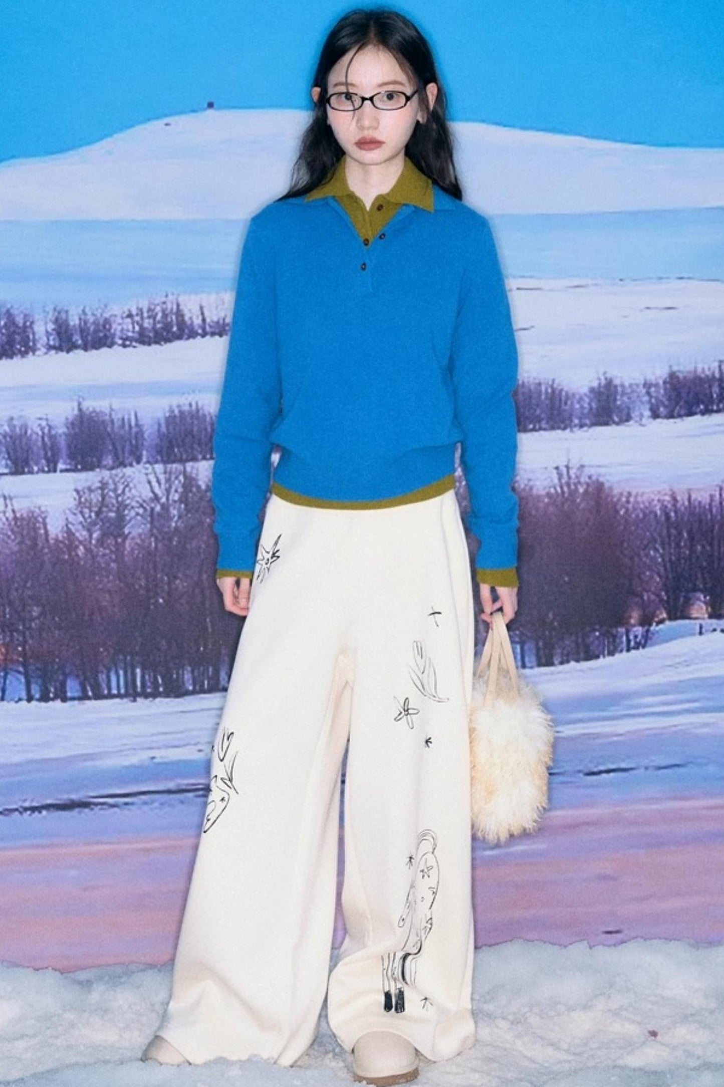 Niche Wool Polo Sweater