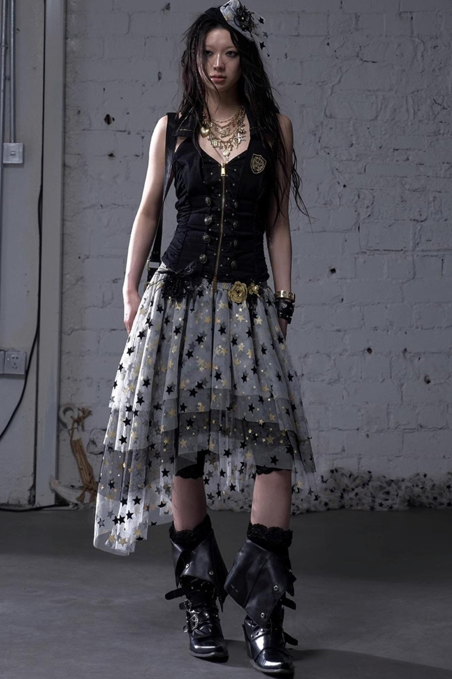 Dreamy Mesh Bustier Gown Dress