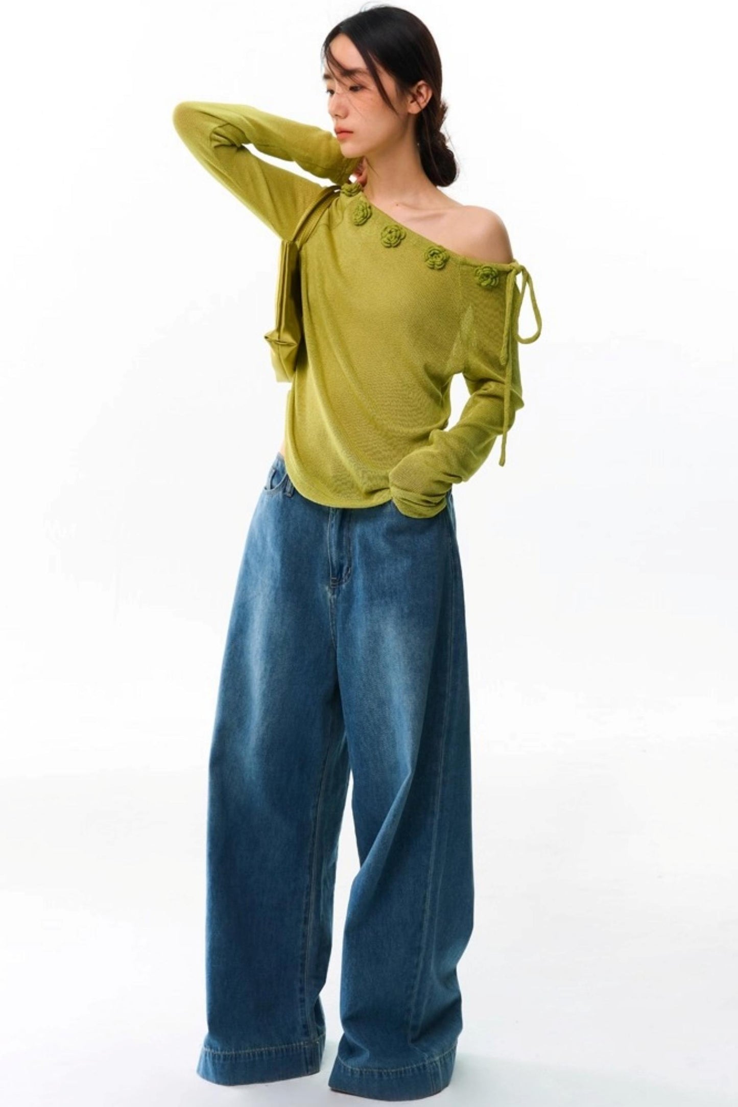 Flower Crochet Knit Top