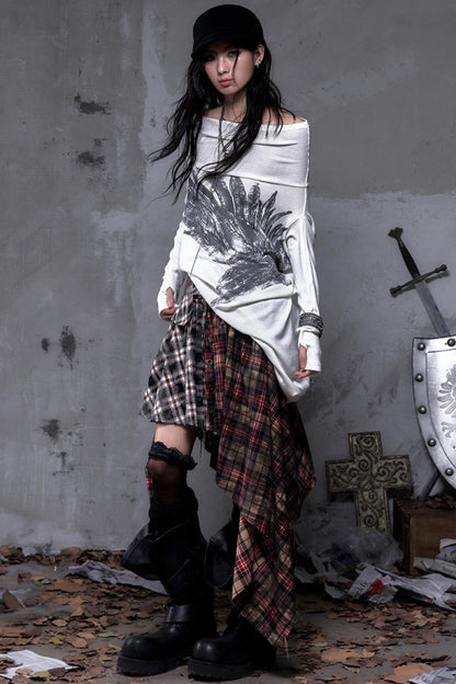 Wasteland Swing Collar Knitted Tops