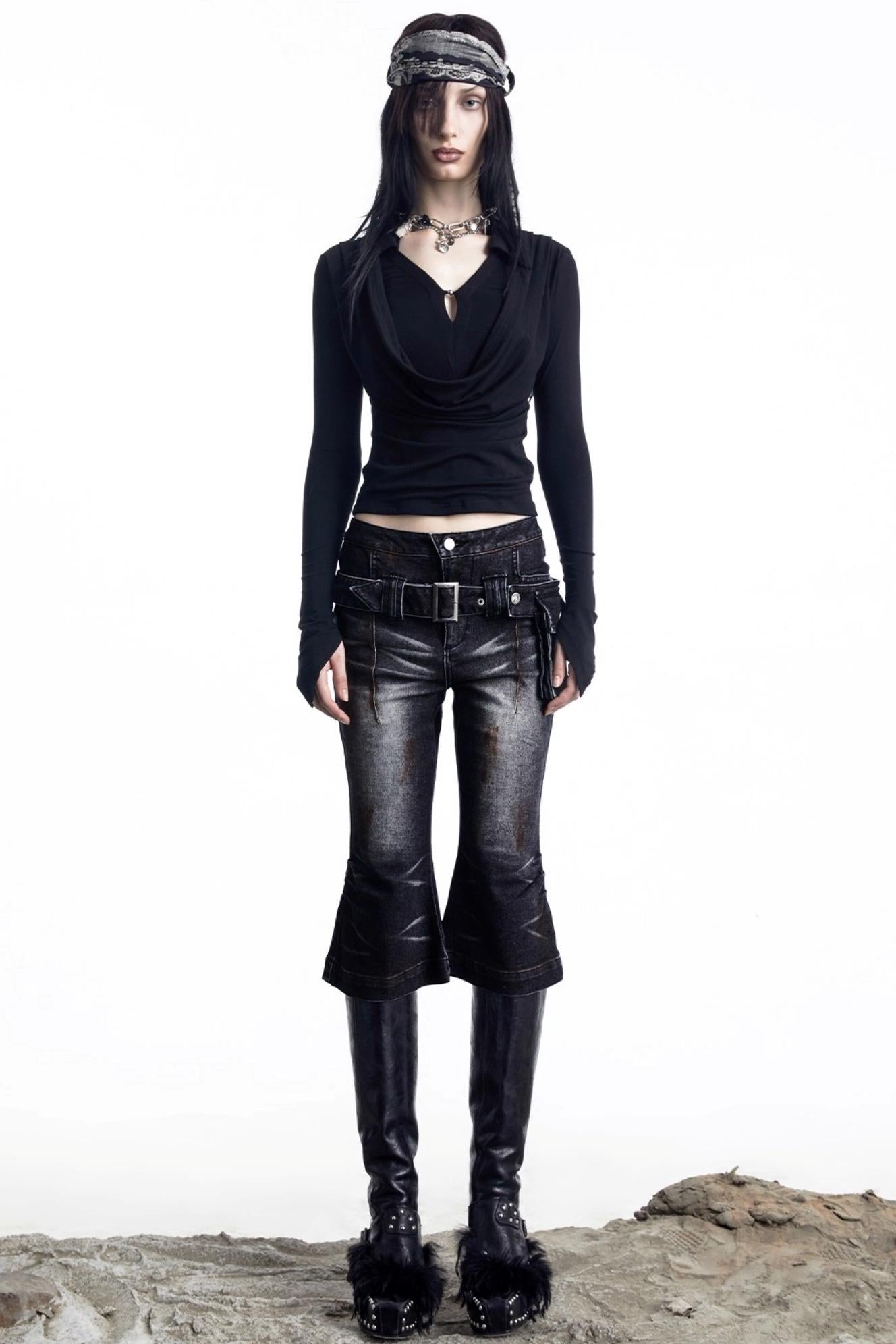 Lyocell Swing Collar T-Shirt