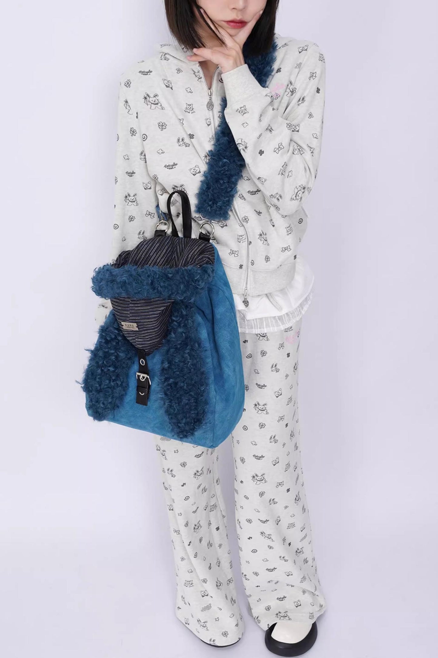 Ear Furry Crossbody Bag