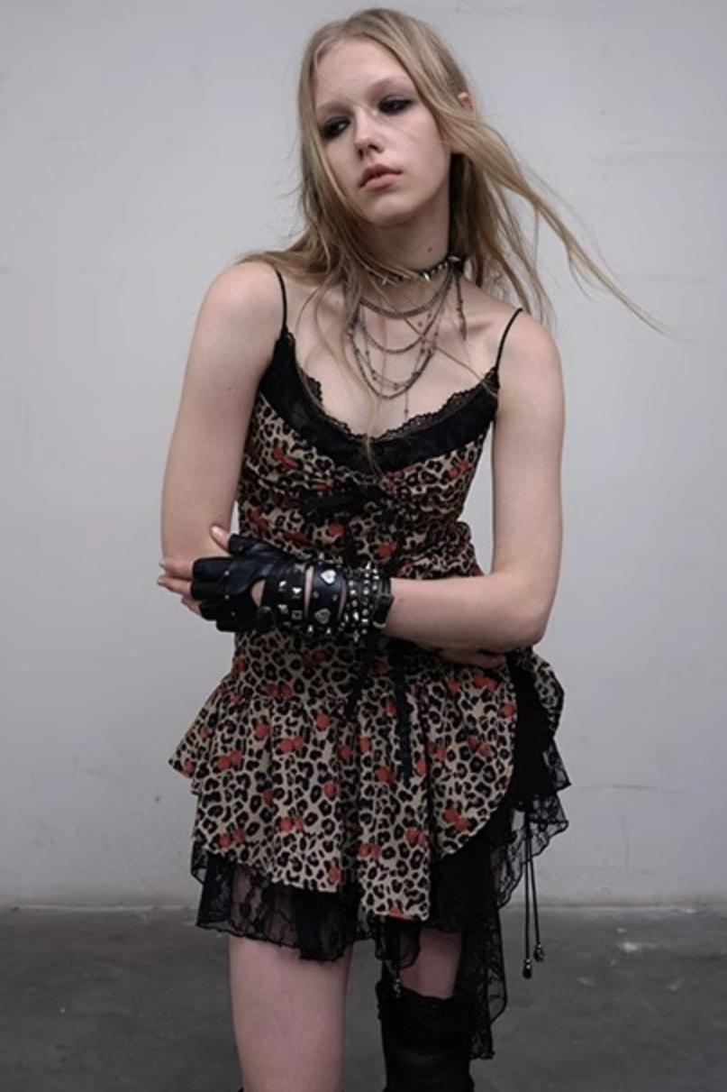 Heart Lace Camisole Dress