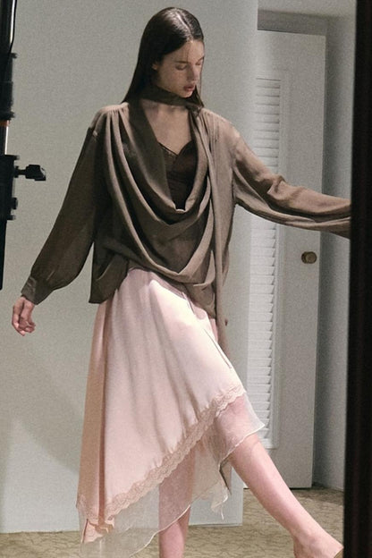 Naia Organ Acetate Skirt