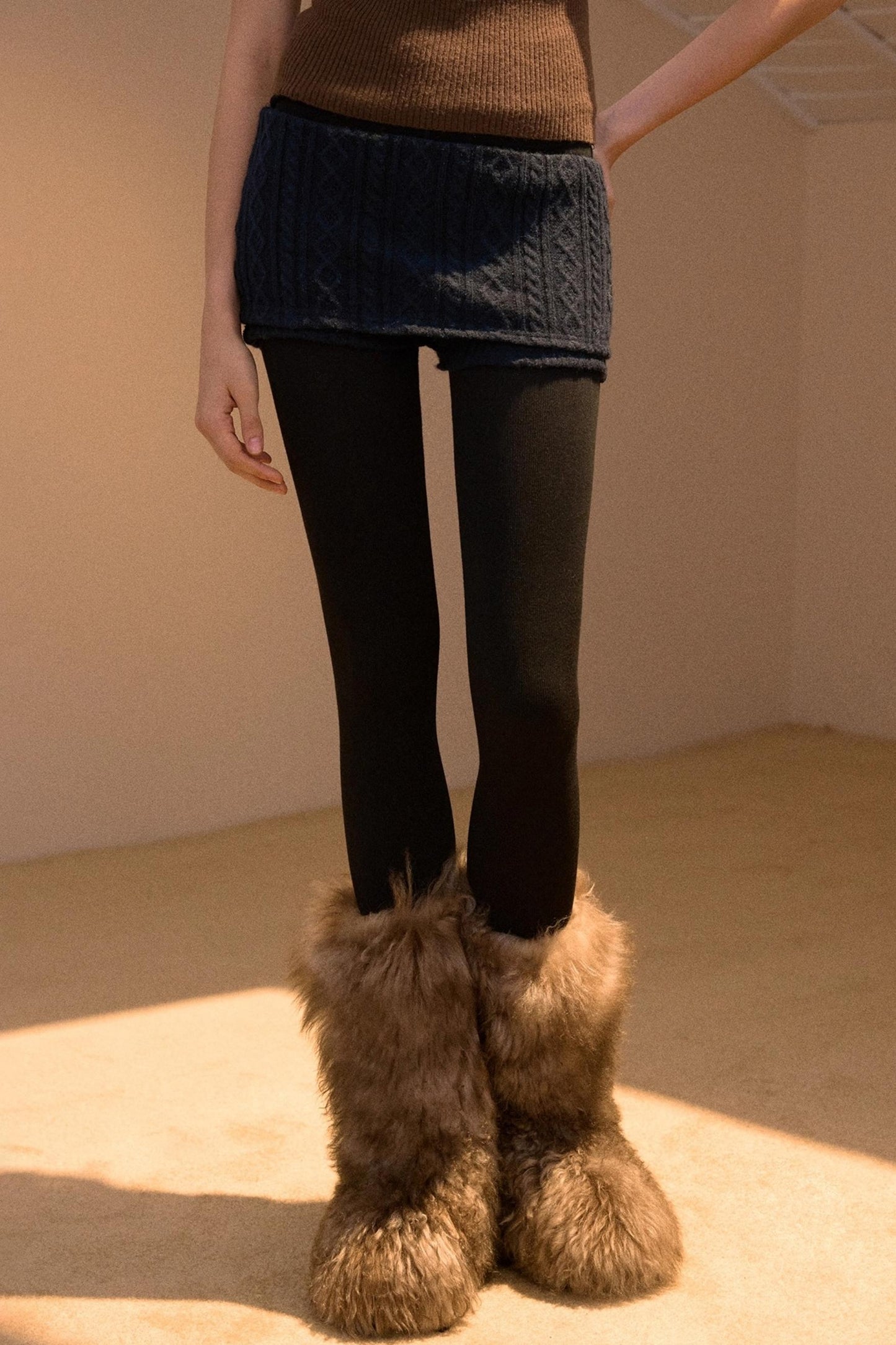 Knitted Shorts Leggings