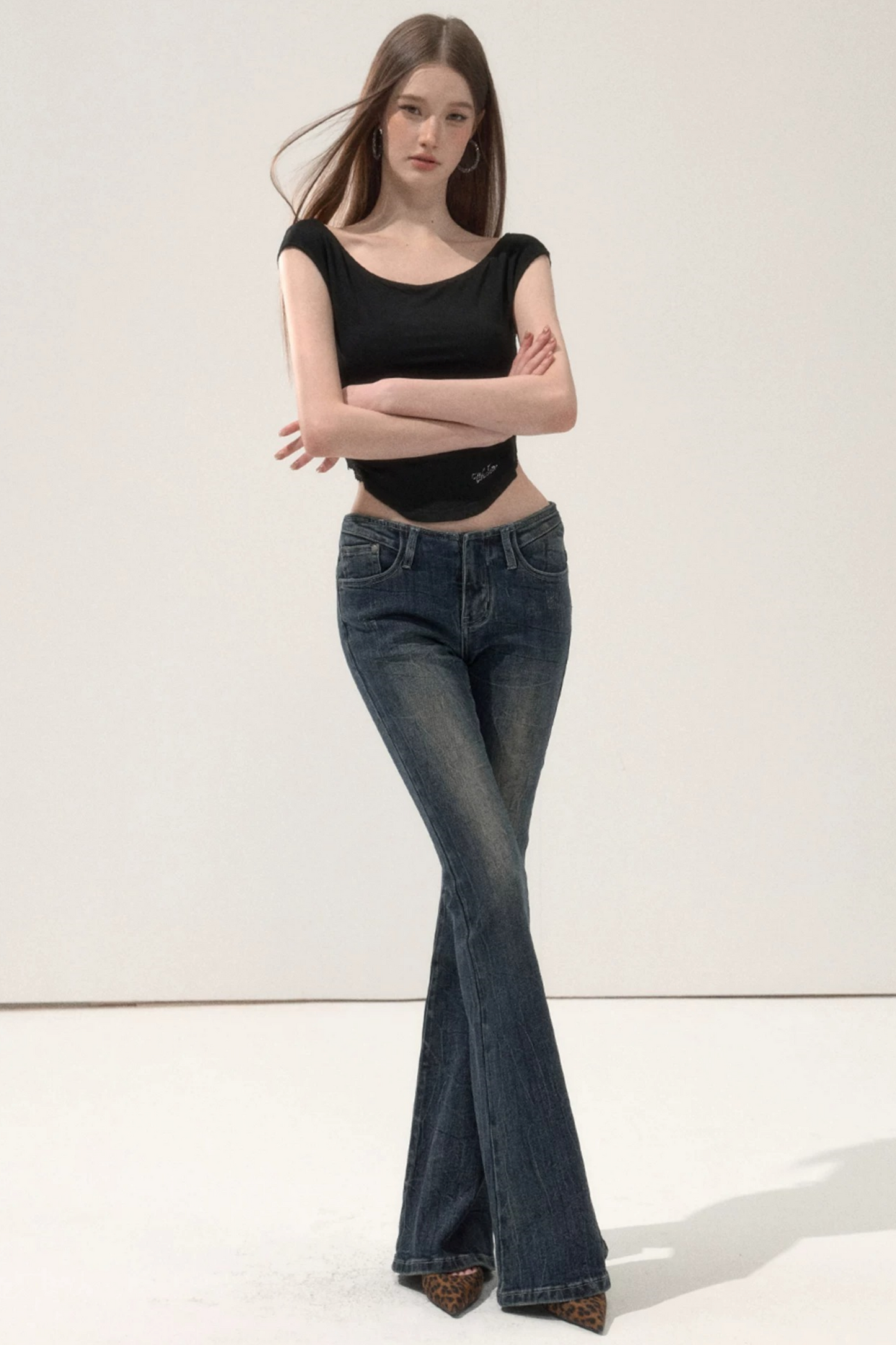 Vintage Flared Denim Pants