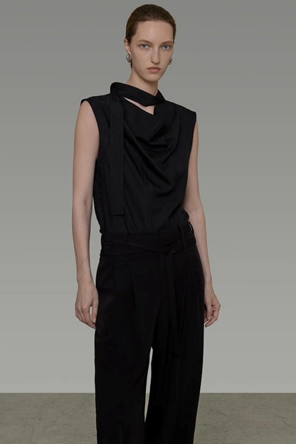 Summer Draped Flutter Top