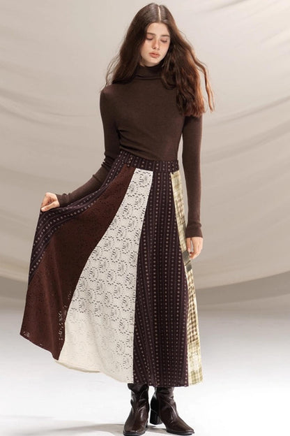 Poetry in the Mist Plaid Skirt