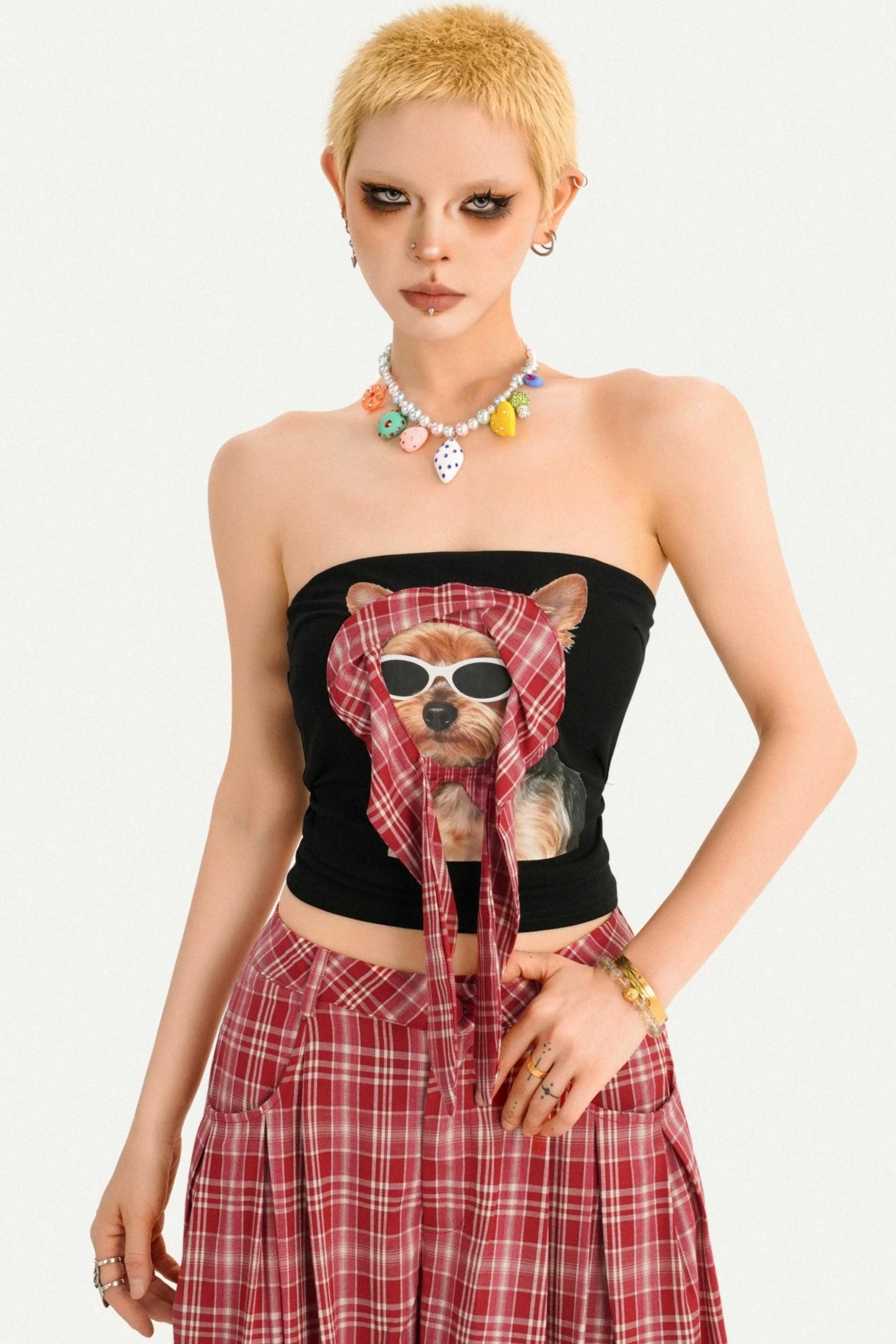 American Retro Plaid Pants