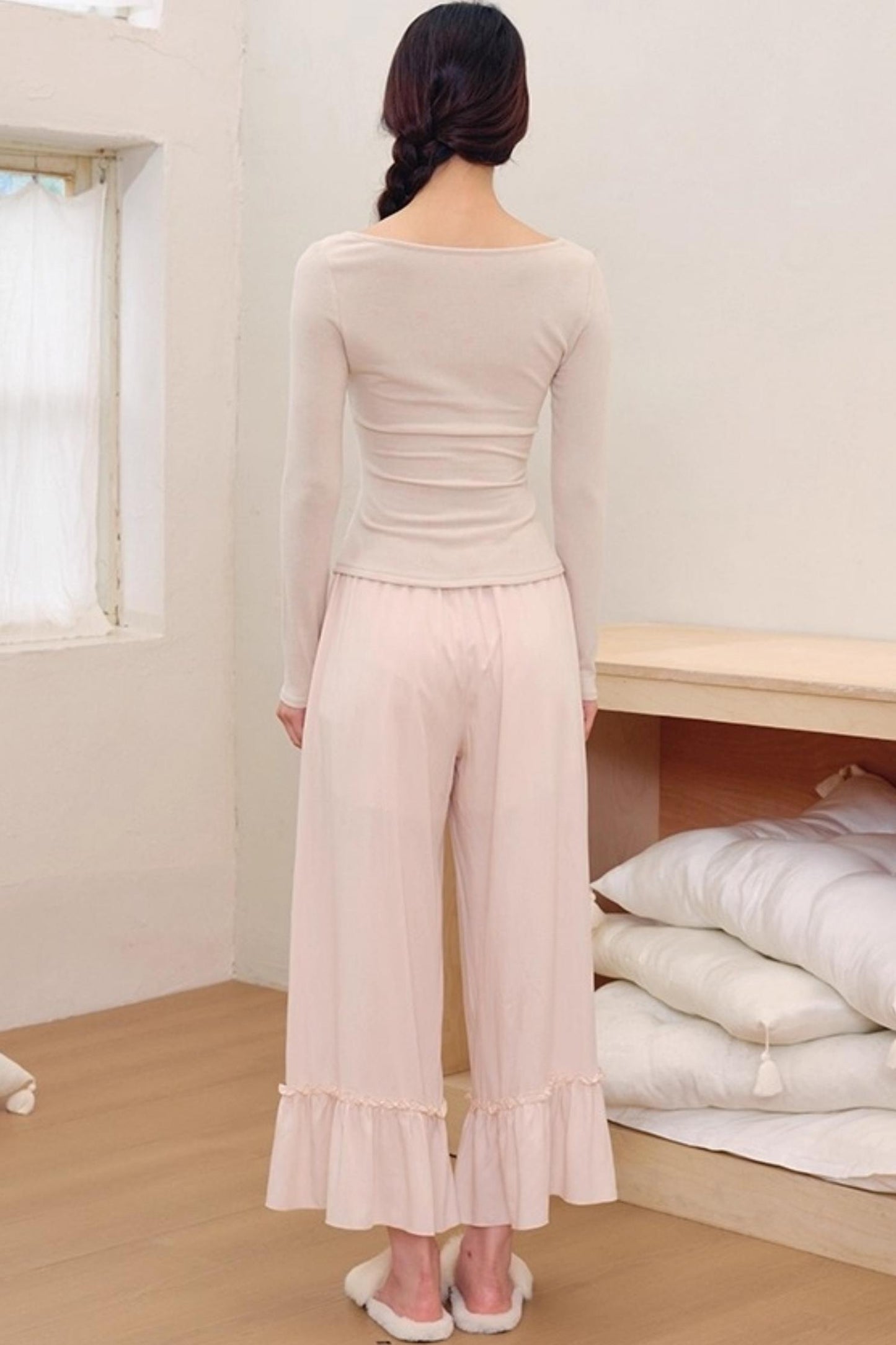 Breeze Elastic Waist Slimming Pants