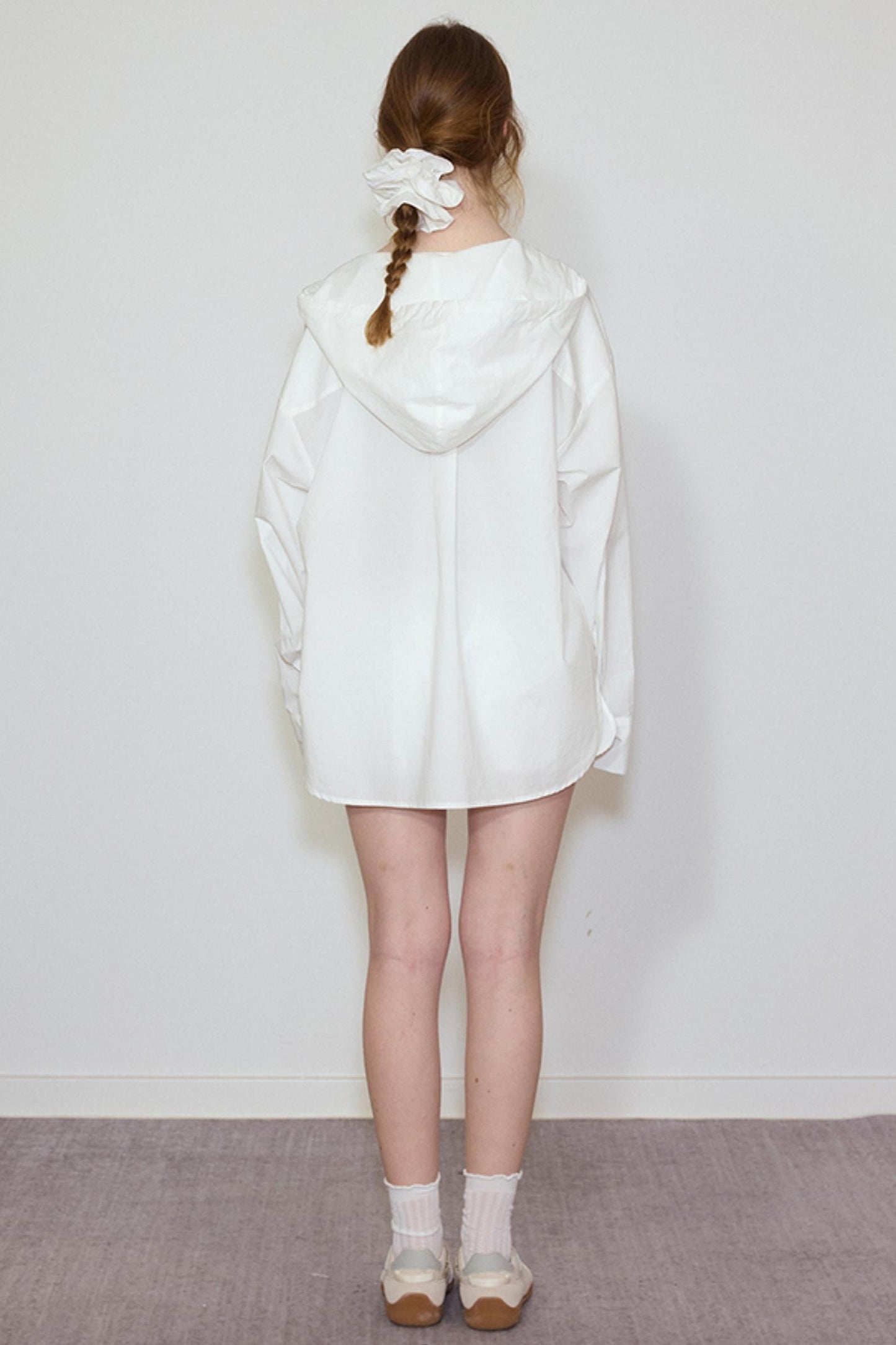 Sun Lace Set: Hooded Shirt Skirt Set-Up