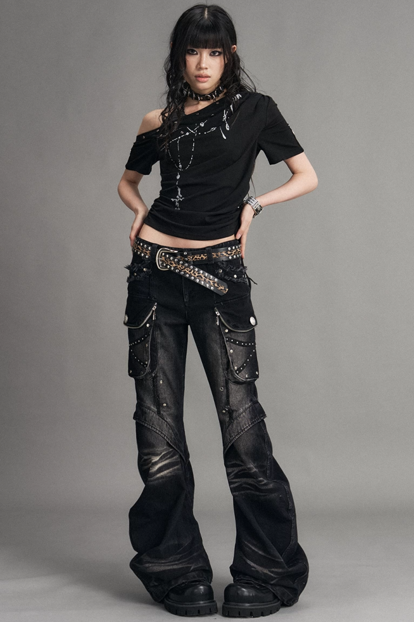 Street Punk Flared Jeans