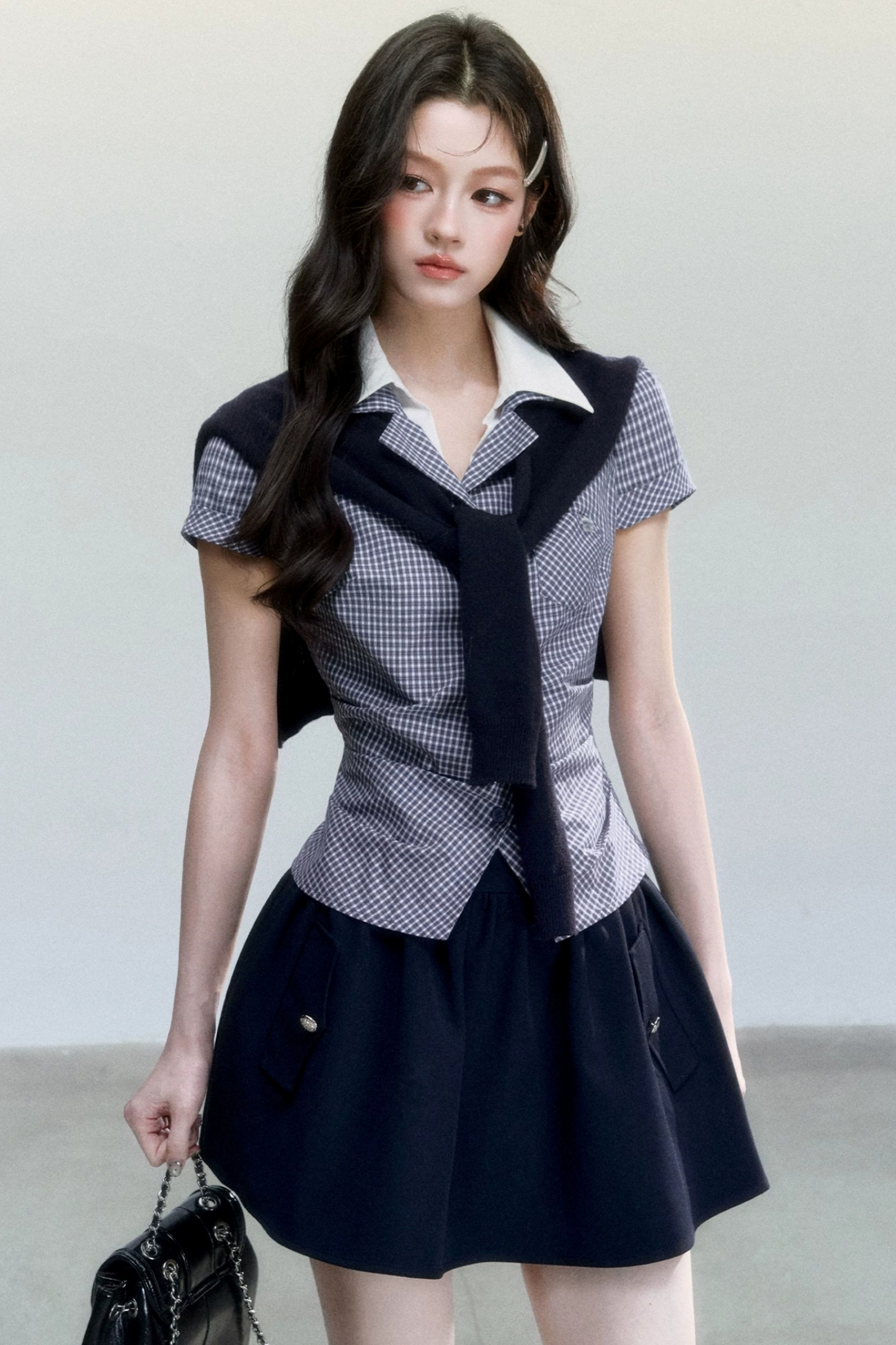 Korean Academy A-Line Skirt