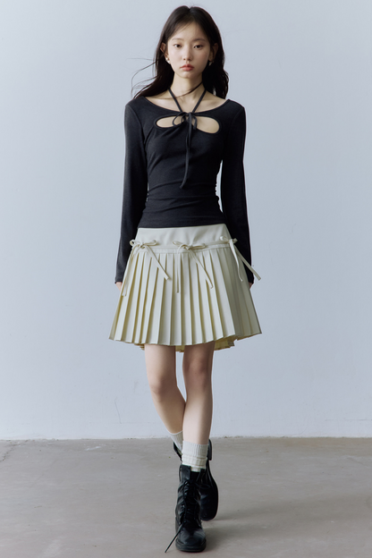 Dekonstruiertes Balletcore Strickoberteil