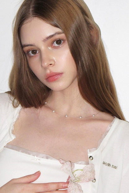 Mermaid Pearl Clavicle Necklace