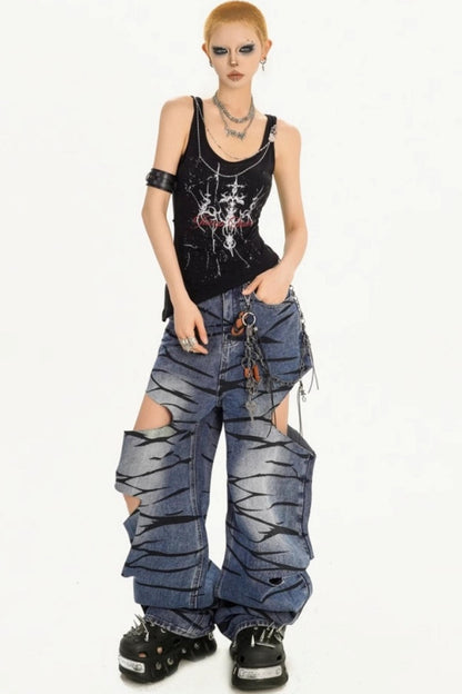 Summer Punk Style Vest