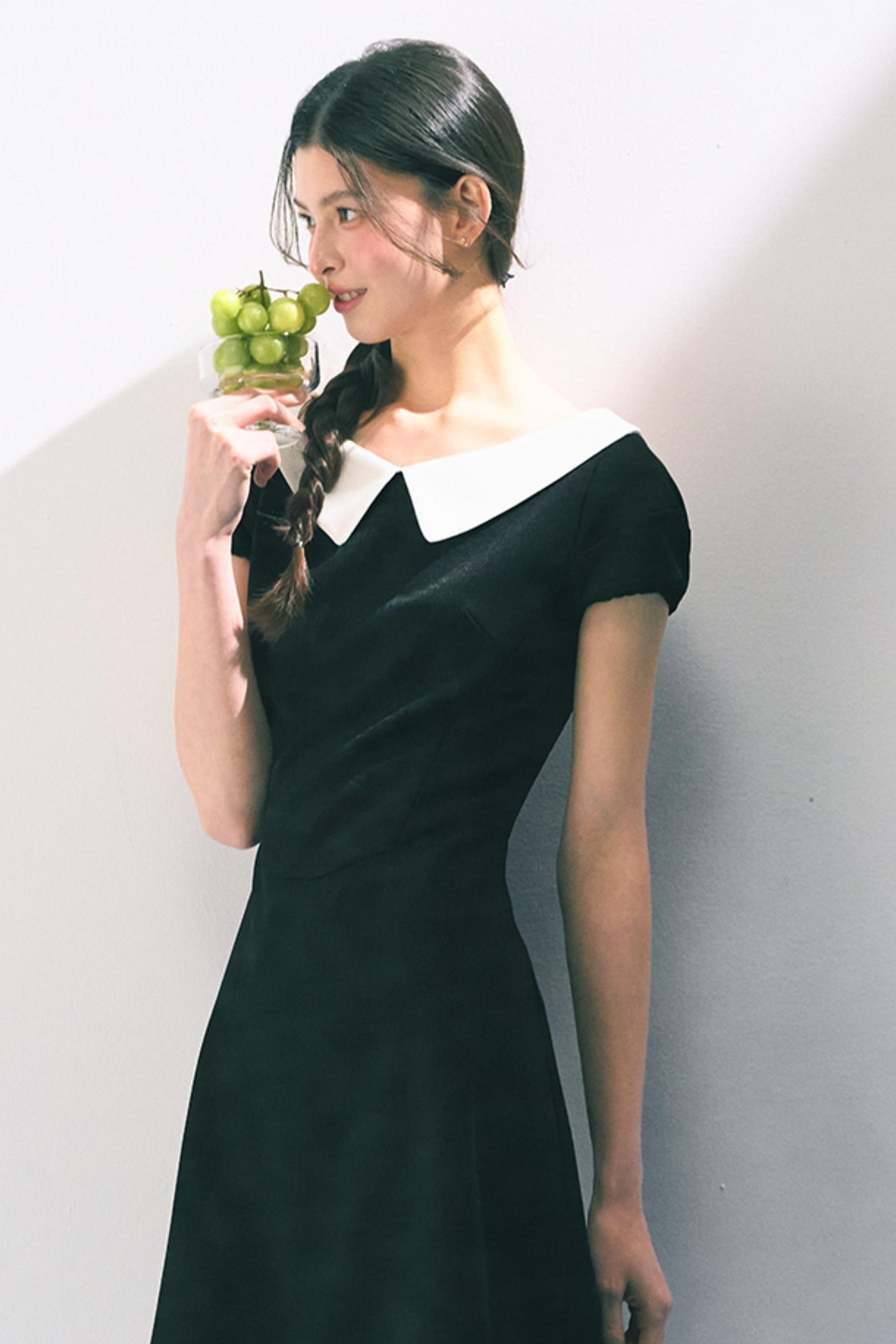 Vintage Doll Collar Midi Dress