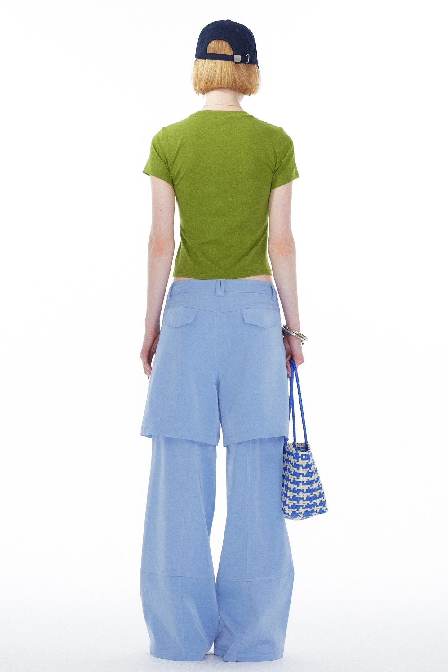 Sky Blue Straight Leg Pants