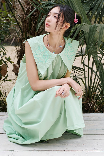 Fairytale Peach Summer Dress