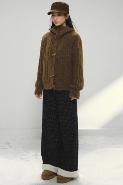 Oatmeal Toggle Knit Cardigan