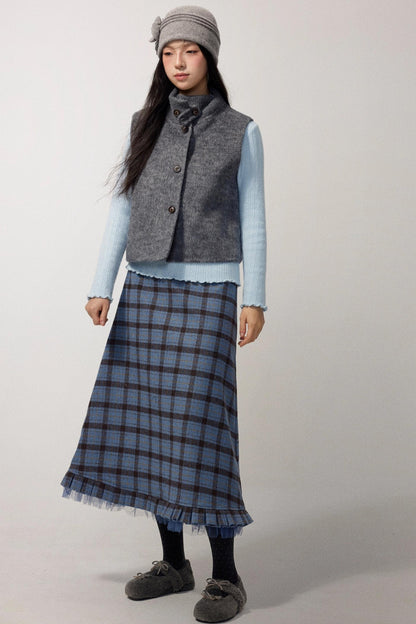 Lake Blue Fleece Knit Top