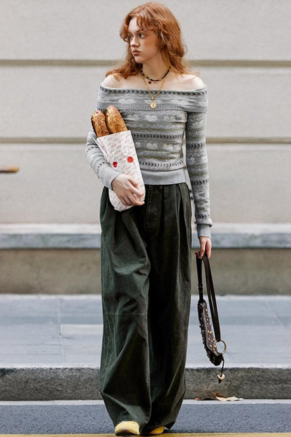 Waist Pleated Cargo Pants