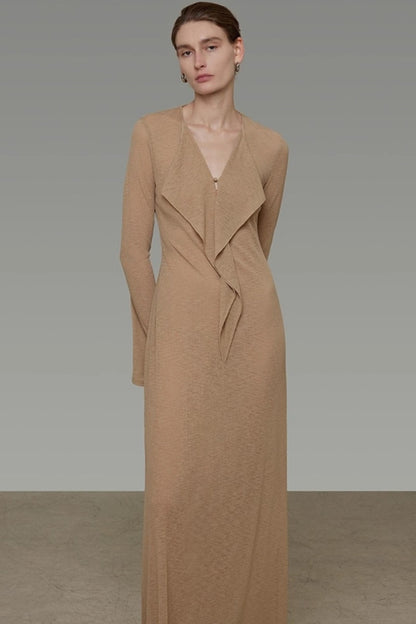 Streamer V-Neck Dress