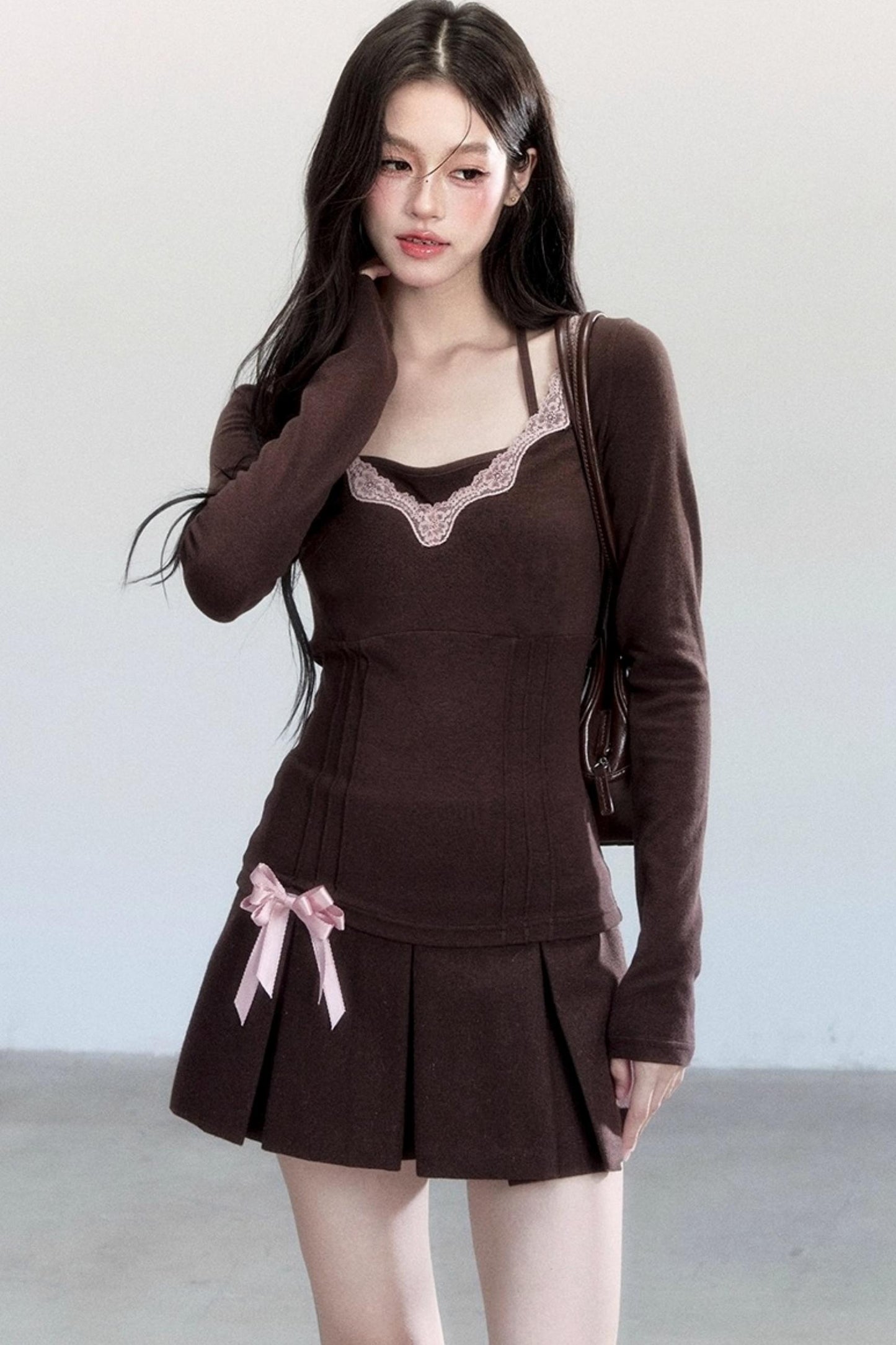 Lace Halterneck Base Layer Top