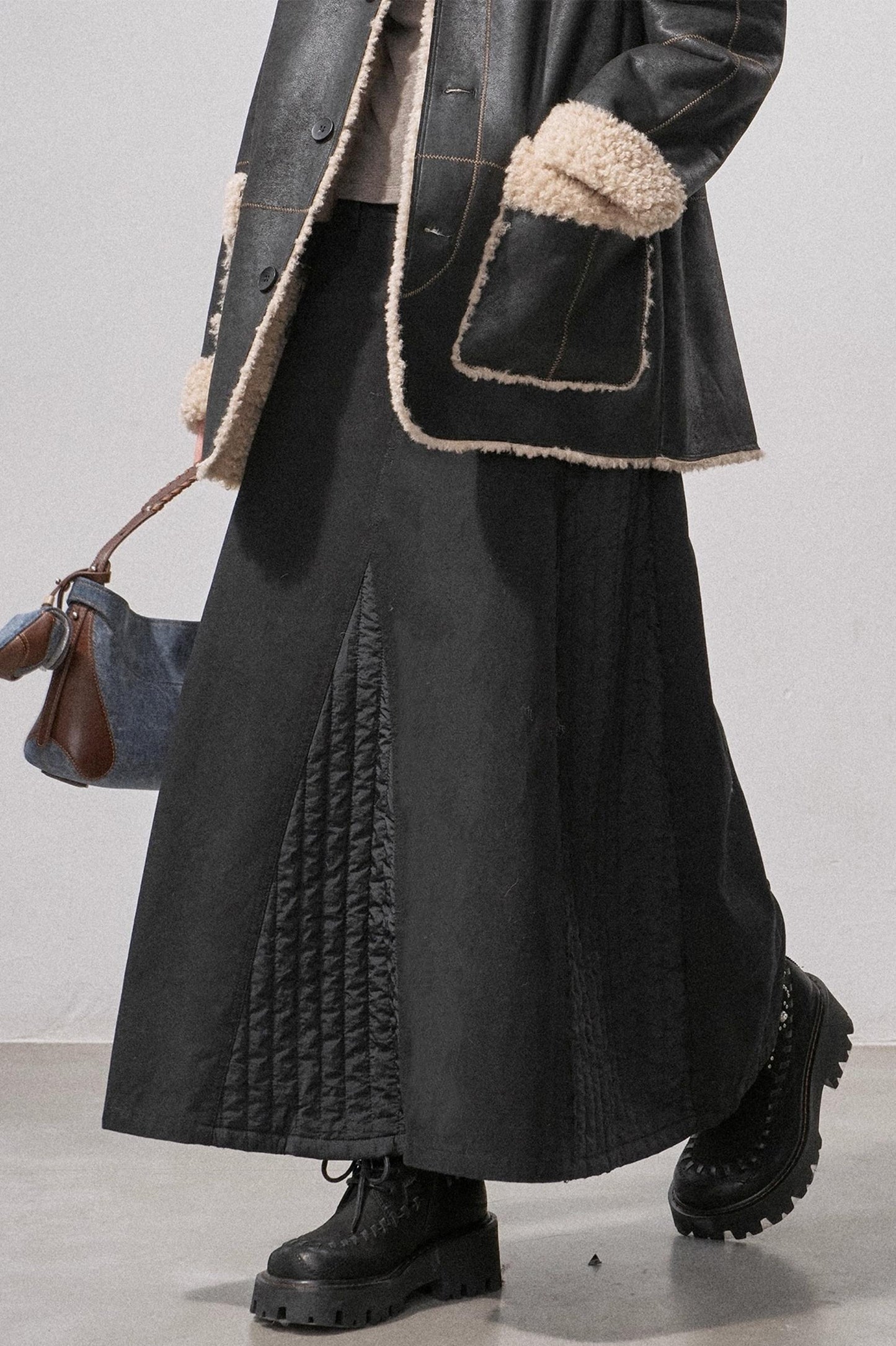 Pure Cotton Asymmetrical Skirt