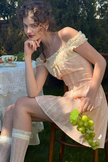 Lace One-Shoulder Dress