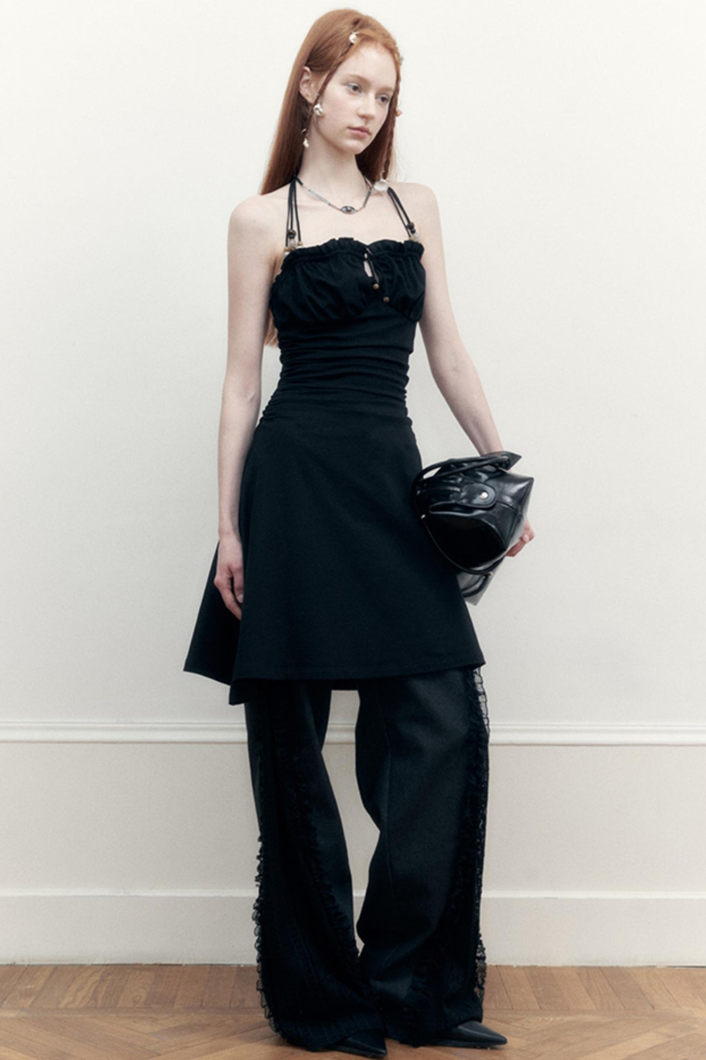 Black Beaded Summer Dress