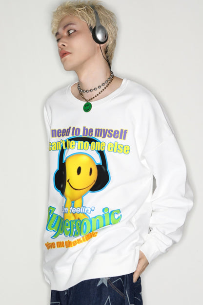 Relax Smiley Sweat Top