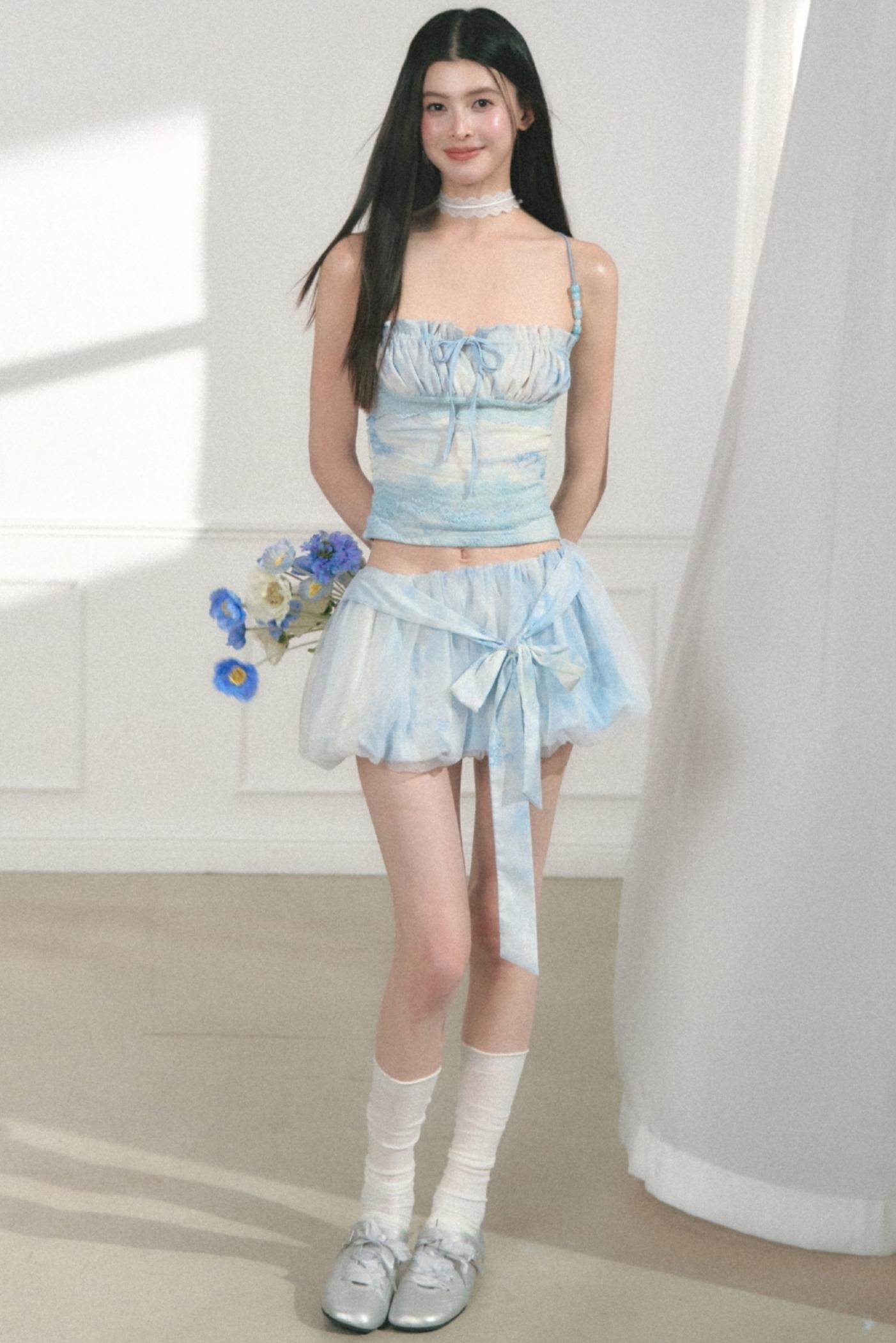 Sea Salt Jasmine Bustier Skirt