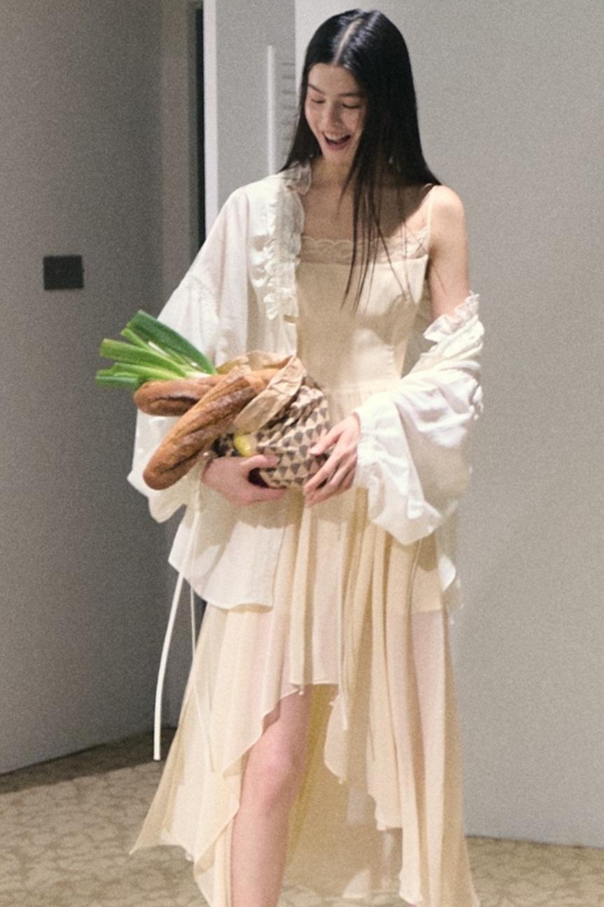 Sweet Imagination Micrometallic Loose Shirt Top