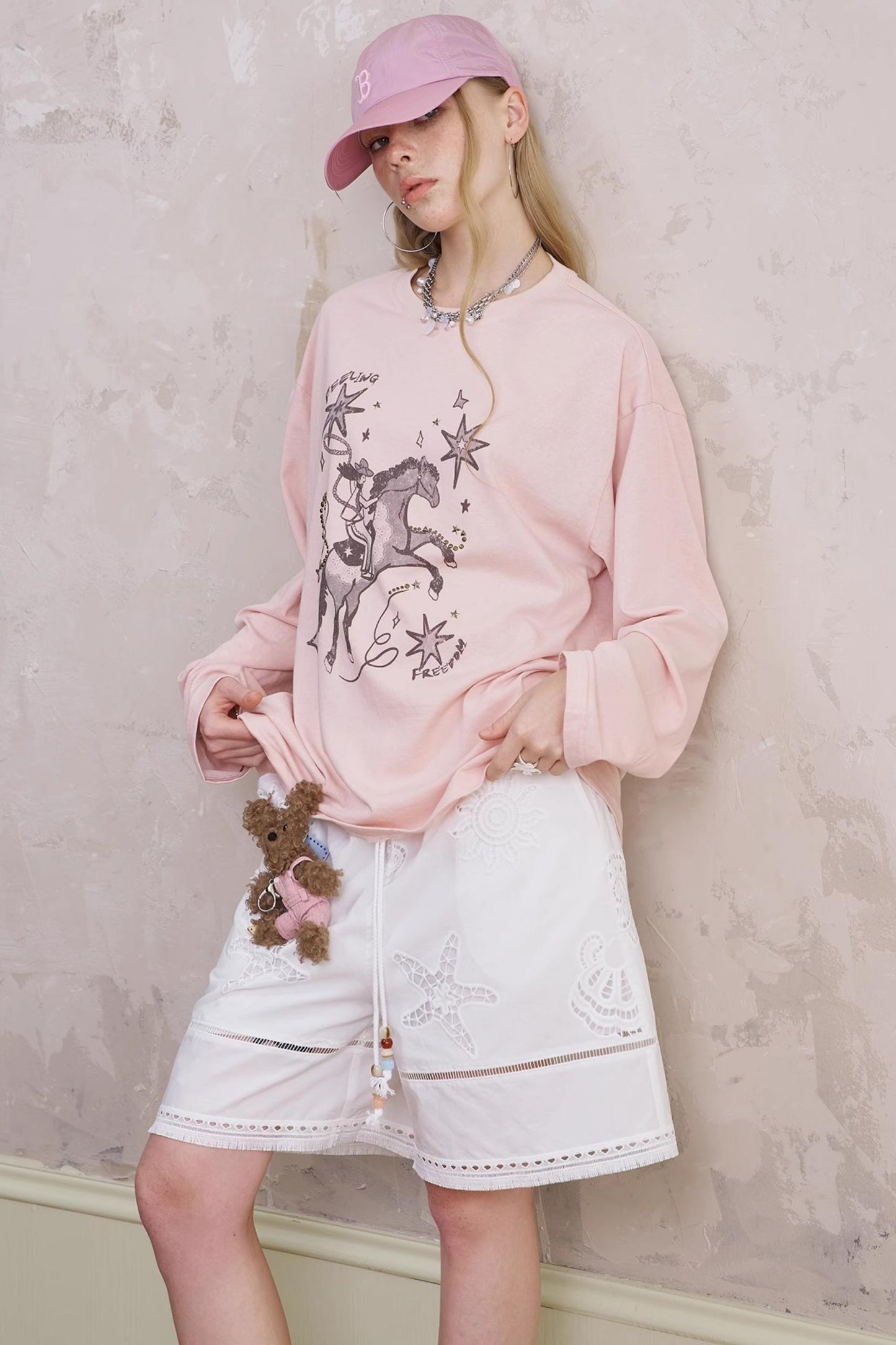 Airy Embroidered Summer Shorts