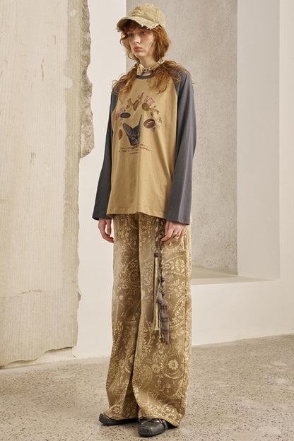 Loose Crew Neck Long Sleeve Top