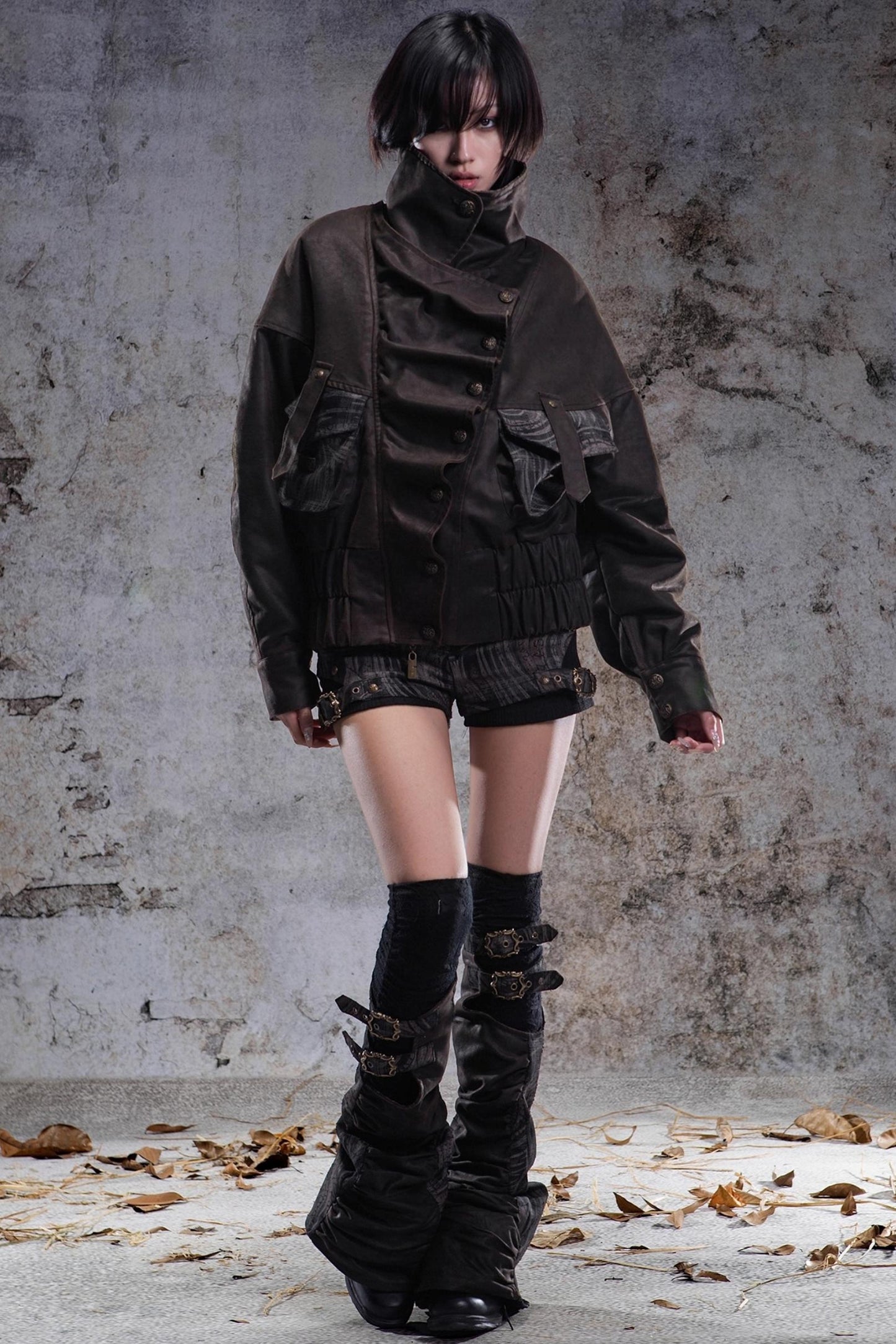 Original Retro Heavy Buckle Flight Jacket