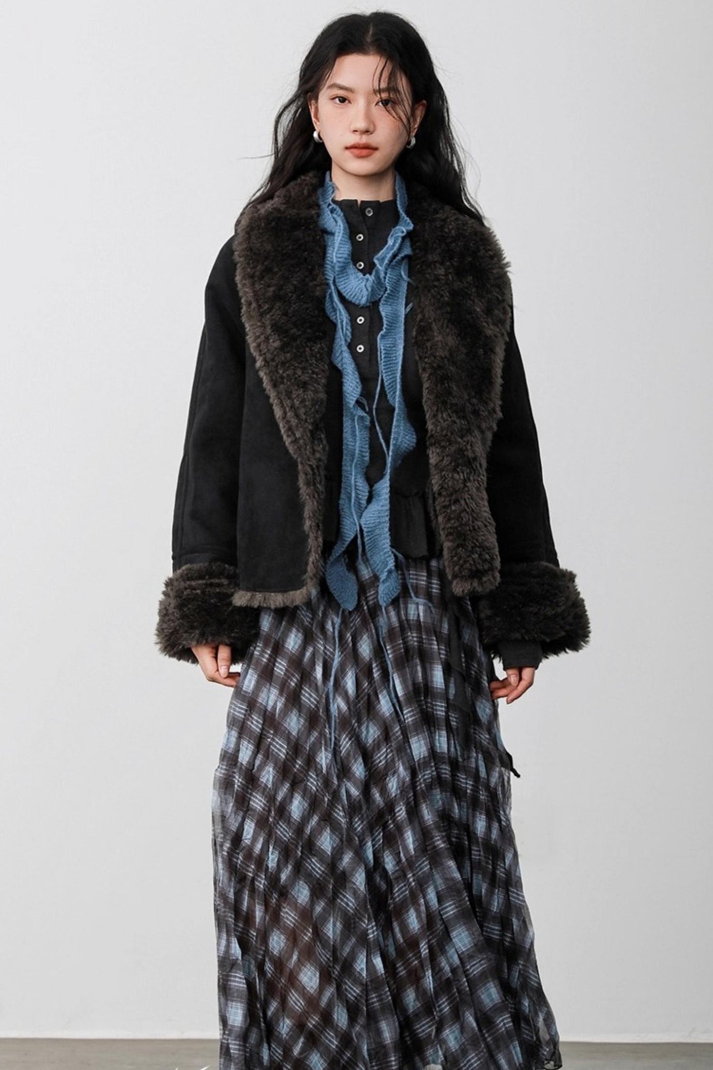 Black Velvet Suede Jacket