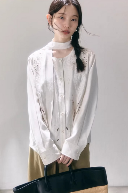 Tulip Embroidery Blouse